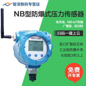 防爆式压力传感器NB-IoT免布线大电池无线Ex压力变送器异常报警